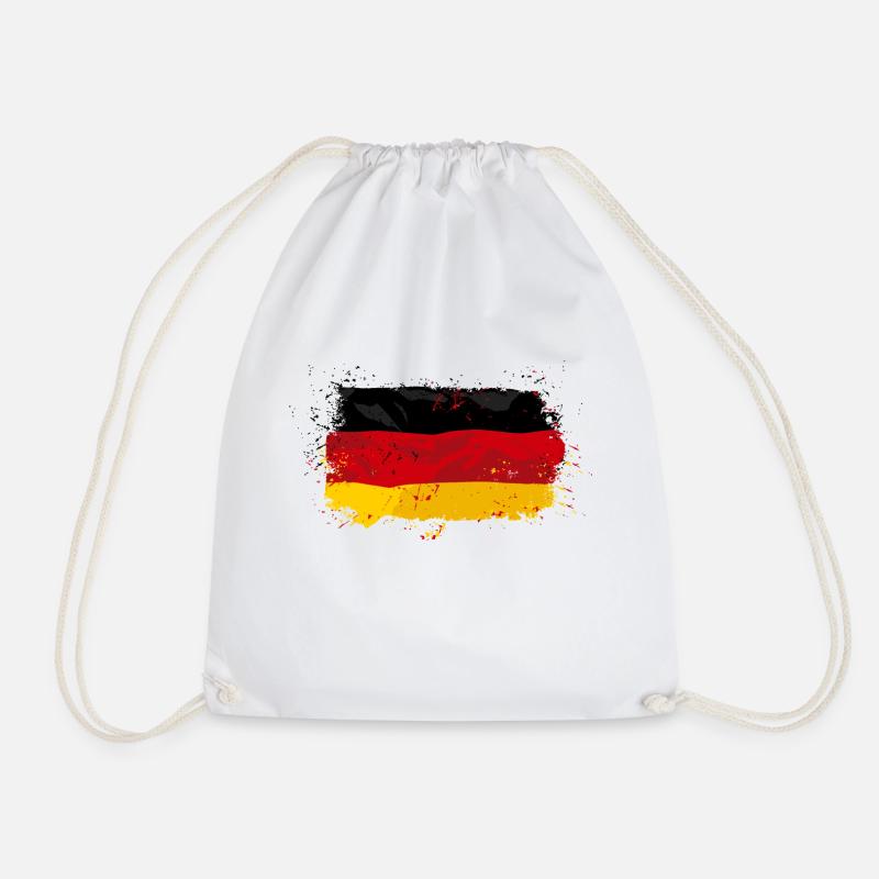 Germany Flag - Turnbeutel - Weiß
