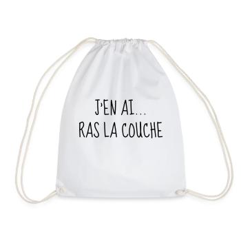 J'en ai ras la couche - Bébé - Naissance - Baby - Sac de sport léger - blanc - Devant