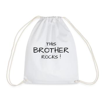 Frère Frangin Frere Naissance Bébé Frérot - Sac de sport léger - blanc - Devant