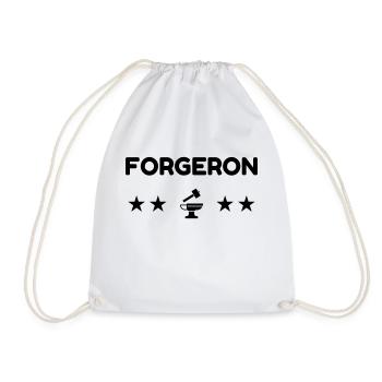forgeron / forge / metal / forger / marteau - Sac de sport léger - blanc - Devant