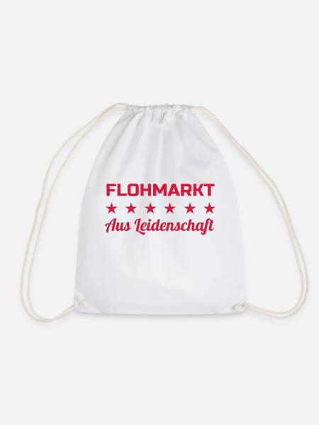 Flohmarkt / Trödler / Antiquar / Antike - Turnbeutel - Weiß