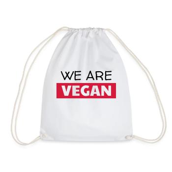 végétarien / végétarienne / végétarisme / vegan - Sac de sport léger - blanc - Devant