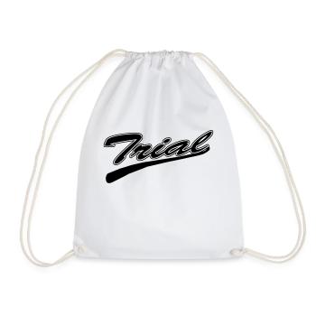 Trial - Drawstring Bag - white - Front