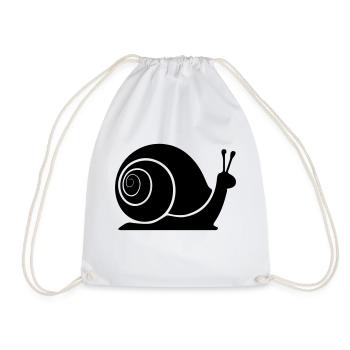 slug - Drawstring Bag - white - Front