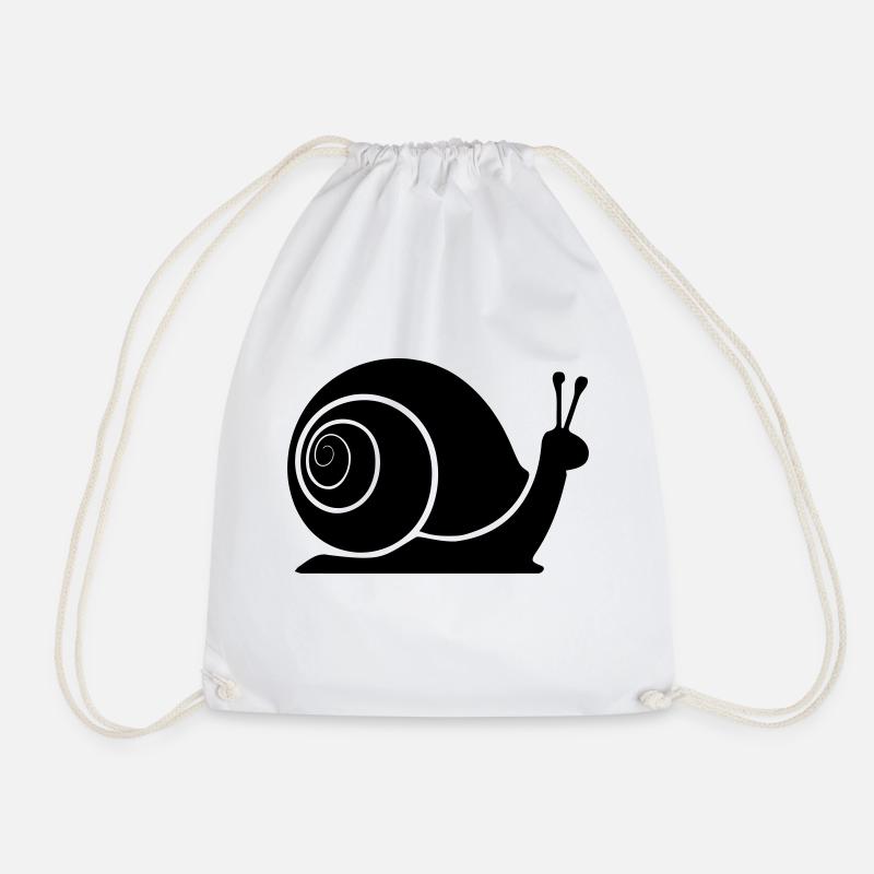 Schnecke - Turnbeutel - Weiß