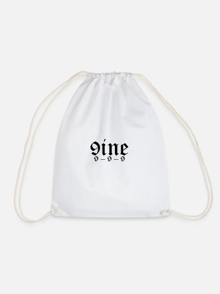 9INE - Drawstring Bag - white