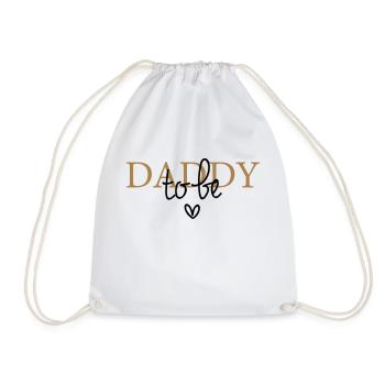 Daddy to be - Drawstring Bag - white - Front