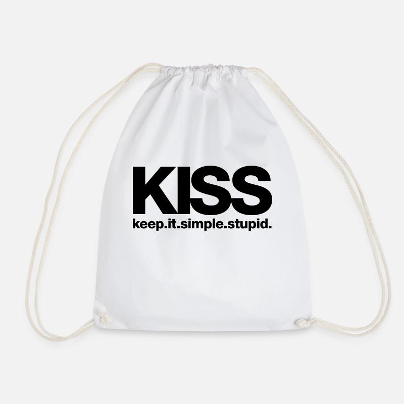 KISS keep it simple stupid - Turnbeutel - Weiß