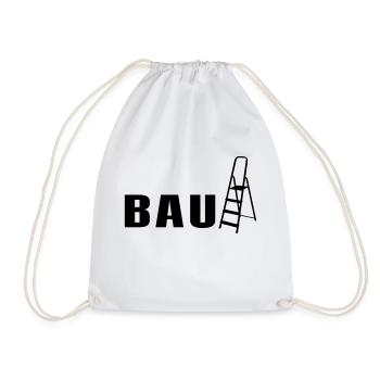 Bauleiter lustiges Baushirt Baustelle Bauherr - Turnbeutel - Weiß - Vorne