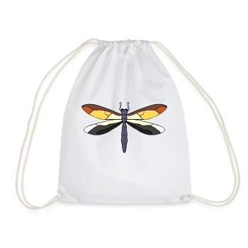 Dragonfly Gay Bear Pride - Drawstring Bag - white - Front
