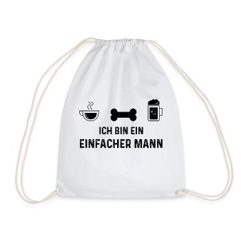 Ich bin ein Einfacher Mann 3 - - Turnbeutel - Weiß - Vorne