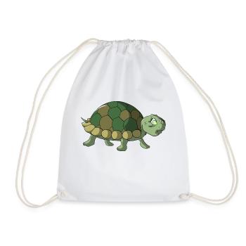tortue - Sac de sport léger - blanc - Devant