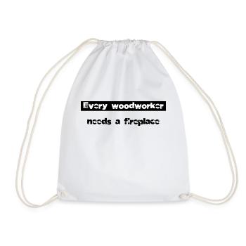 drôle de menuiserie papadesign cadeau d’anniversaire - Sac de sport léger - blanc - Devant