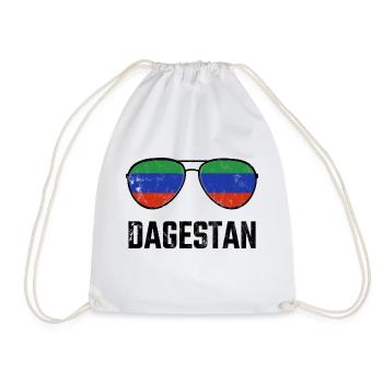 Dagestan Dagestani Dagestaner Flagge Sonnenbrille - Turnbeutel - Weiß - Vorne