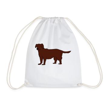 Labrador - Drawstring Bag - white - Front