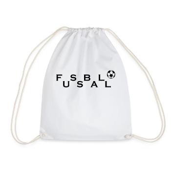 Fußball Soccer - Turnbeutel - Weiß - Vorne