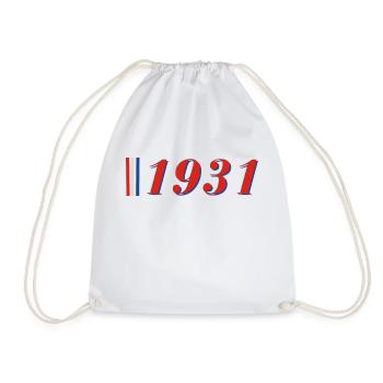 Jahr 1931 - Turnbeutel - Weiß - Vorne
