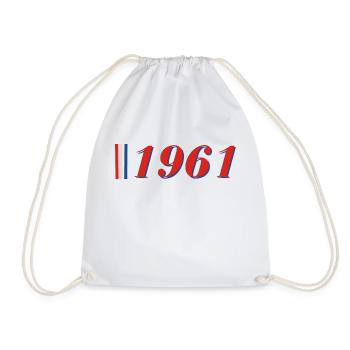 Year 1961 - Drawstring Bag - white - Front