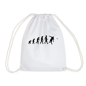 evolution frisbee - Turnbeutel - Weiß - Vorne