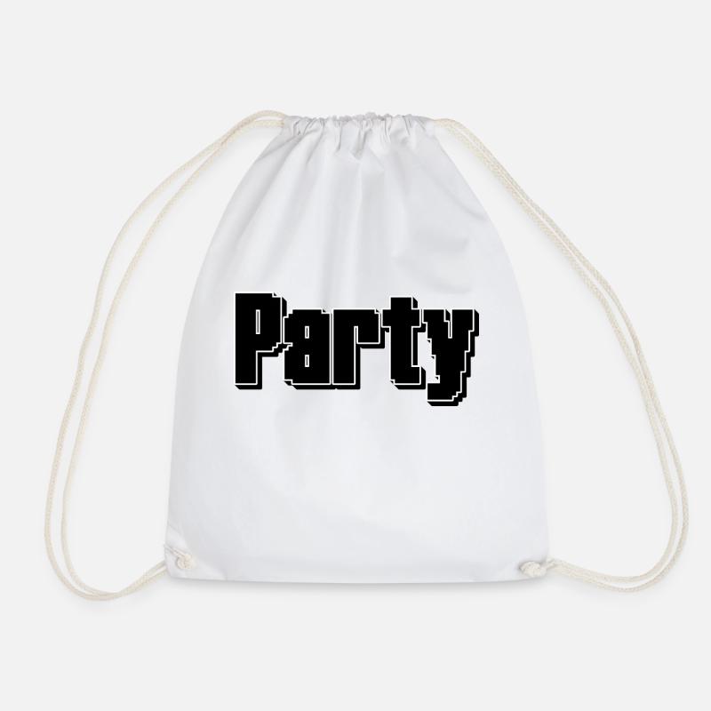 Party - Drawstring Bag - white