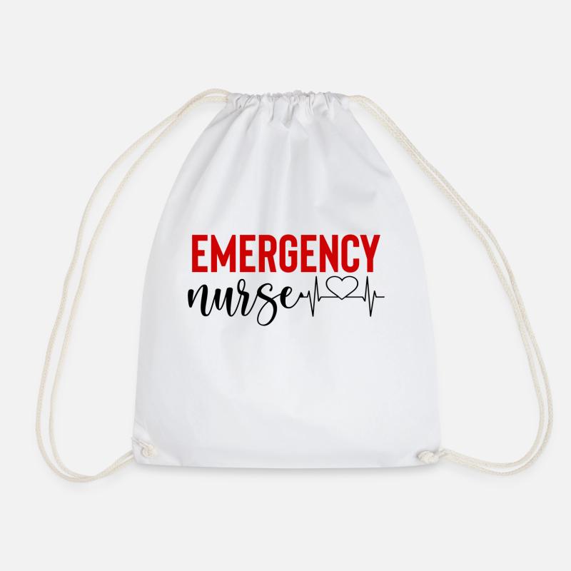 Emergency Nurse - Turnbeutel - Weiß