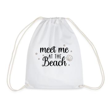 meet me at the beach hell - Turnbeutel - Weiß - Vorne
