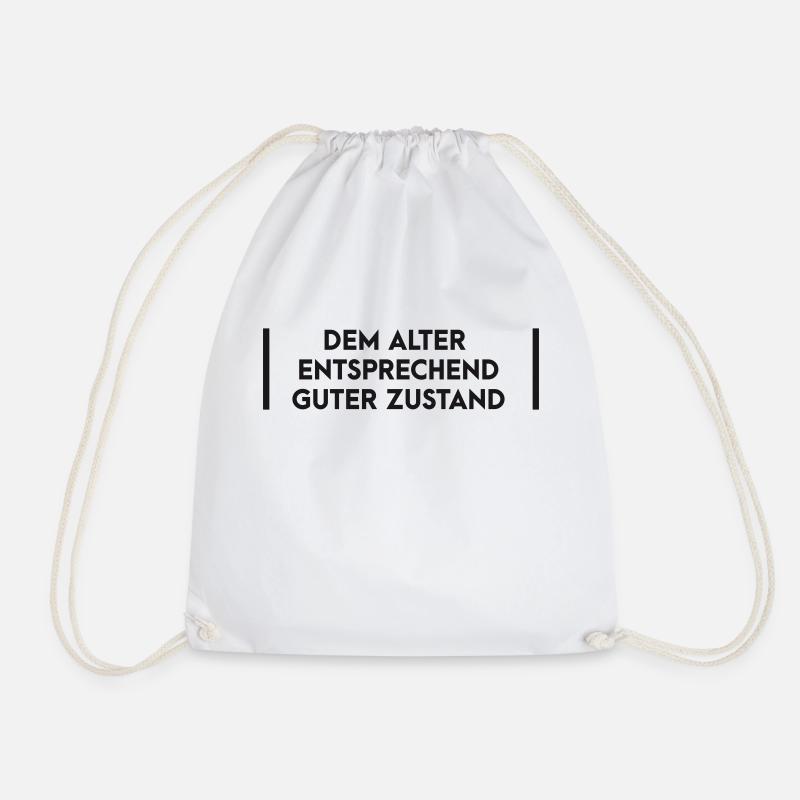 According to age - Drawstring Bag - white
