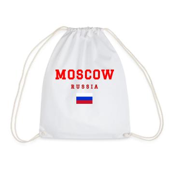 Moscou, Russie - Sac de sport léger - blanc - Devant