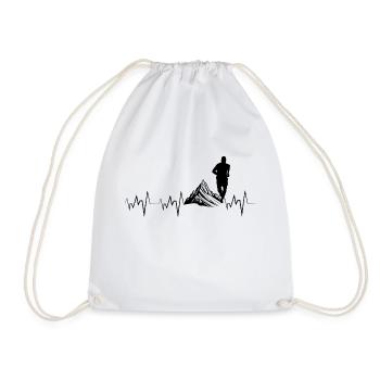 Trail Run Ultra Trail Running Mountain Trekking Running - Drawstring Bag - white - Front
