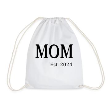 MOM Est. 2024 - Turnbeutel - Weiß - Vorne