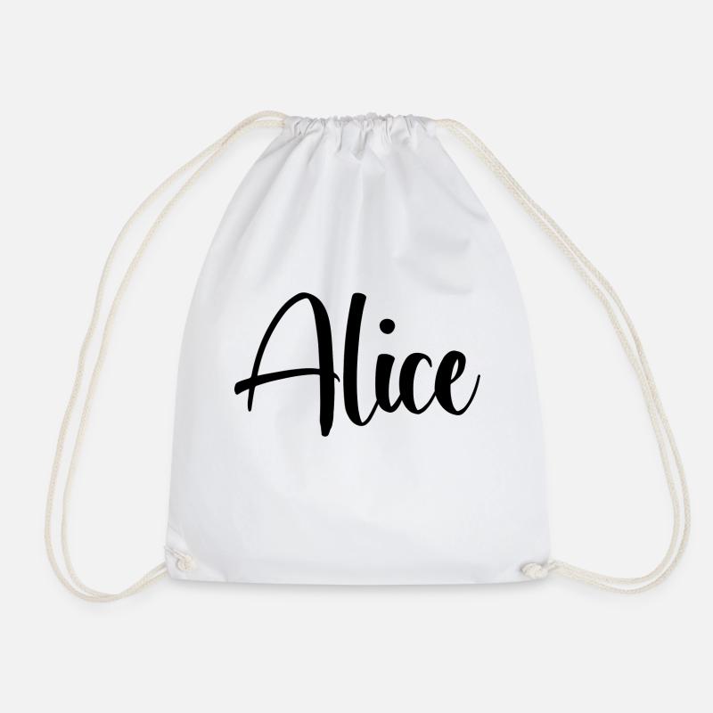 Nom - Alice - Sac de sport léger - blanc