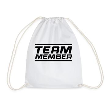 Team Member - Drawstring Bag - white - Front