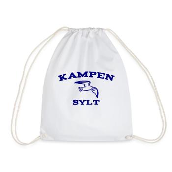 Sylt - North Sea - Germany - Kampen - Island - Drawstring Bag - white - Front
