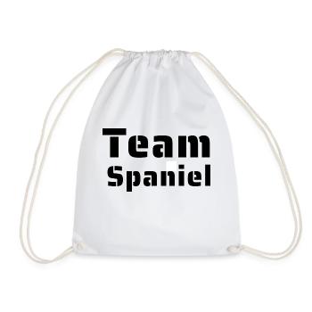Team Spaniel - Turnbeutel - Weiß - Vorne