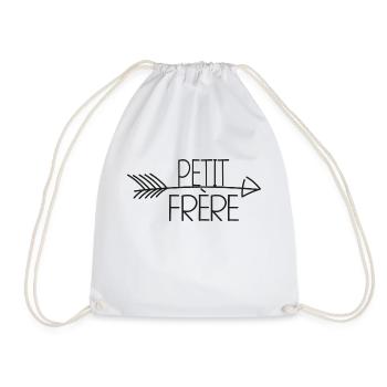 Petit frère -minimliste - Sac de sport léger - blanc - Devant