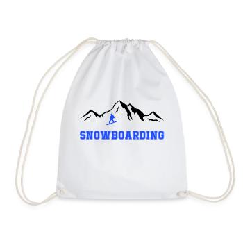 Snowboarding - Turnbeutel - Weiß - Vorne