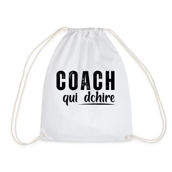 Coach Wer - Turnbeutel - Weiß - Vorne