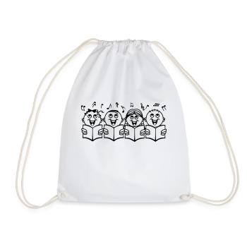 Children's choir - Drawstring Bag - white - Front