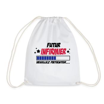 futur infirmier - Sac de sport léger - blanc - Devant