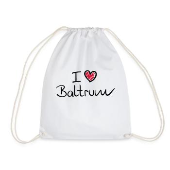 i_love_baltrum__f2 - Turnbeutel - Weiß - Vorne