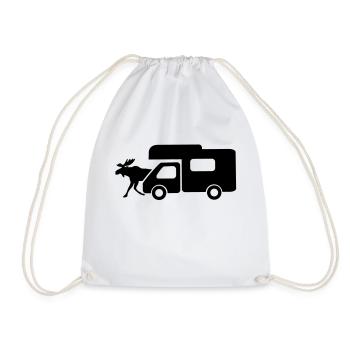Wohnmobil - Turnbeutel - Weiß - Vorne