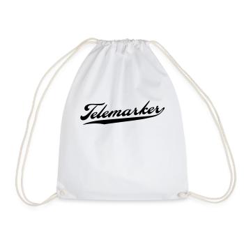 telemarker - Drawstring Bag - white - Front