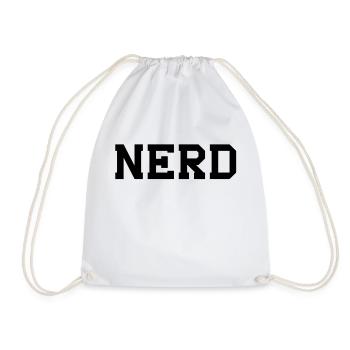 NERD - Drawstring Bag - white - Front