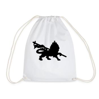 Löwe lion rasta dub music king fun symbol - Turnbeutel - Weiß - Vorne
