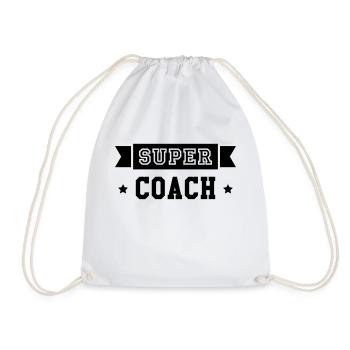 Coach / Coaching / Sport / Entreprise / Psy - Sac de sport léger - blanc - Devant