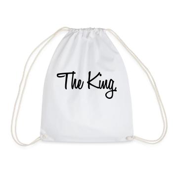 The King - Drawstring Bag - white - Front