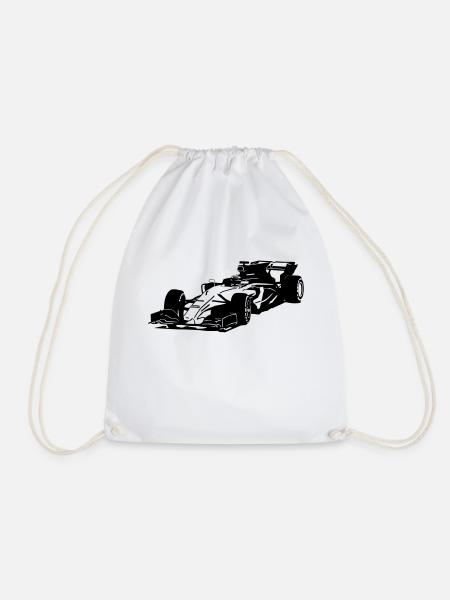 Racecar - Rennauto - Turnbeutel - Weiß