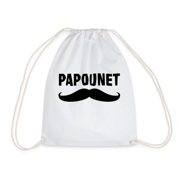 Papounet - Sac de sport léger - blanc - Devant