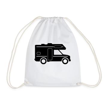 CAMPER BUS CAMPING-CAR Voiture - Sac de sport léger - blanc - Devant
