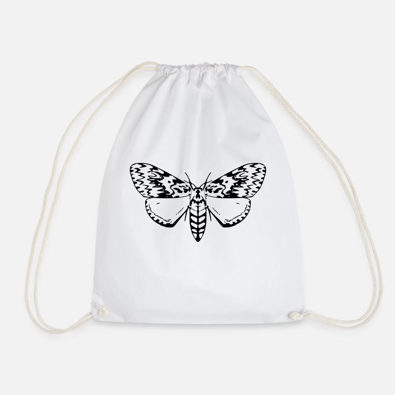 Non butterfly - Drawstring Bag - white